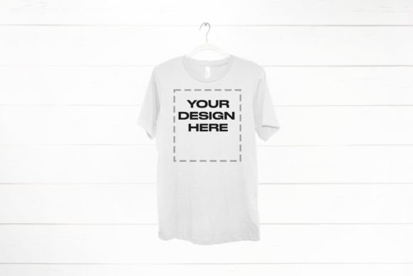 Download White Shirt Mockup on Hanger Bella 3001 - White shirt mockup Collection