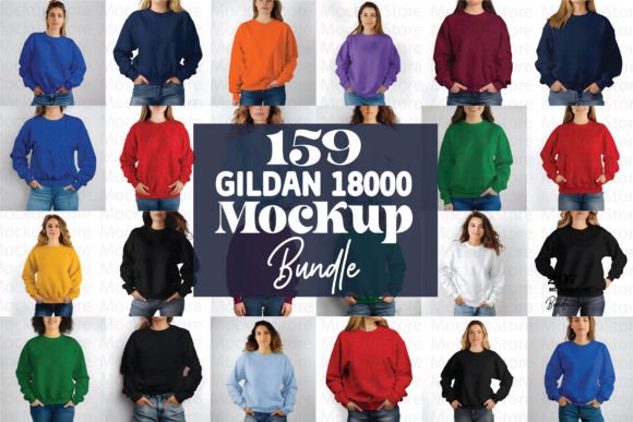 Download Gildan 18000 Mockup Bundle - Premium Resources