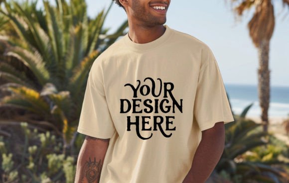 Download Comfort Colors 1745 T-Shirt,sand Mockup - Sand mockup Collection