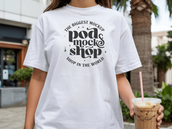 Download Comfort Colors 1717 White Shirt Mockup - White shirt mockup Collection