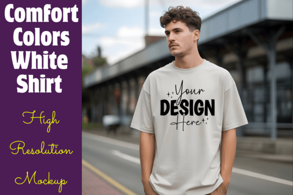 Download Comfort Colors White Shirt Mockup - Premium Resources